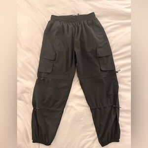 Black Cargo Jogger Pants